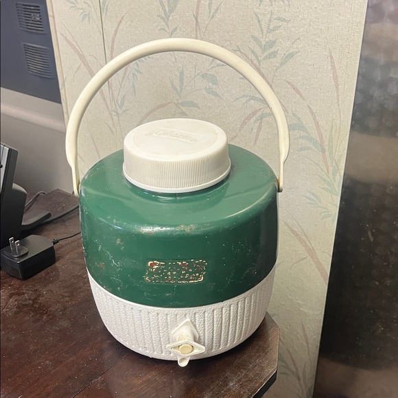 Coleman Other - Vintage Coleman Green and White Thermos 1 gallon Jug